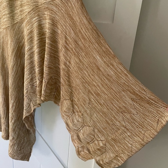 Bebe gold metallic midi dress size M/8 - Picture 4 of 7